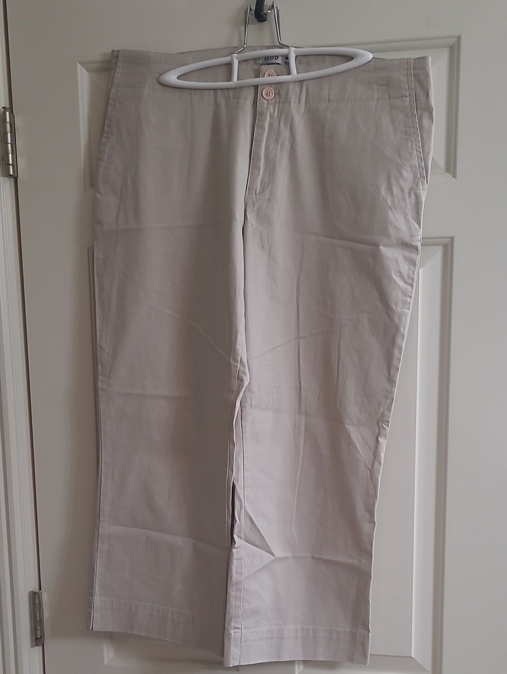 Womens Khaki Cotton Chinos